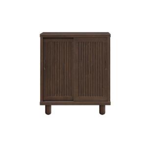 立義 シューズボックス 下駄箱 格子 和 幅90cm 幅89x奥行41x高さ89cm ウォールナット 436066