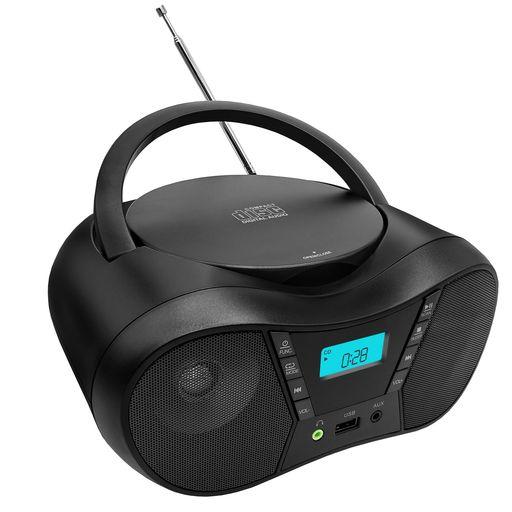 CDプレーヤーCDラジオステレオスピーカー内蔵ロッドアンテナレコCDプレイヤーCD/USB/AUX/...