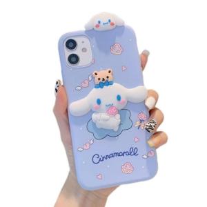 LYLIDIAシナモンドッグiPhone15用ケースシナモンドッグ立体シリコンiPhone15スマホケースレンズ保護指紋防止落下防止衝撃吸収保