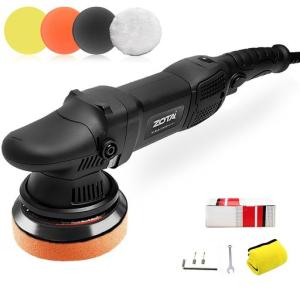 ZOTAポリッシャー125mmダブルアクション15mmランダムオービタル6段変速2000-5200rpm720W車ポリッシャーバイク用金属製品の艶出し