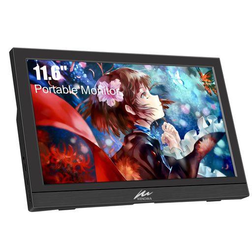 モバイルモニターKenowa11.6インチ小型モニターHD1366*768解像度60Hz5ms薄型T...