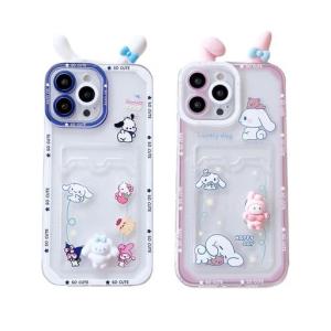 LYLIDIAシナモンドッグiPhone14用ケースシナモンドッグ立体透明ソフトTPUiPhone14スマホケース黄変防止レンズ保護落下防止衝撃吸