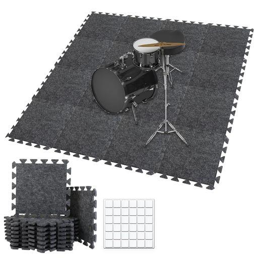 TroyStudioジョイントマット厚手防音マット床16枚セット28x28x0.9cm高密度プレイマ...