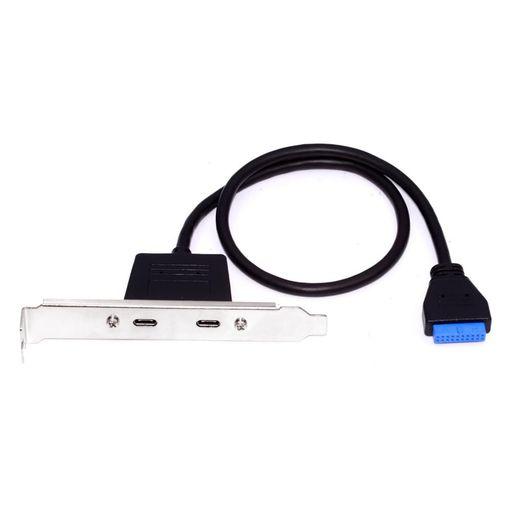 xiwaiデュアルポートUSB3.0USB-CType-Cメス-20ピンヘッダー高速5Gbpsデータ...