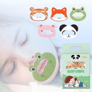 [ComfyCove] 口閉じテープ 鼻呼吸テープ いびき防止グッズ 30枚入り 子供 口呼吸防止テープ 可愛い動物 アデノイド顔貌の予防 いびき対策