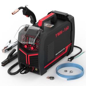 YESWELDER160AMIG溶接機多機能機100V/200V兼用LEDデジタルディスプレイMIG/ノンガスMIG/アーク/LIFTTIG溶接機半自