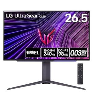 LGゲーミングモニターUltraGearOLED27GS95QE-B26.5インチ/WQHD(2560x1440)@240Hz/