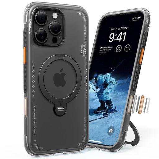TORRASiPhone16Pro用ケース米軍MIL規格多機能スタンド縦横両対応リングハルバッハマグ...