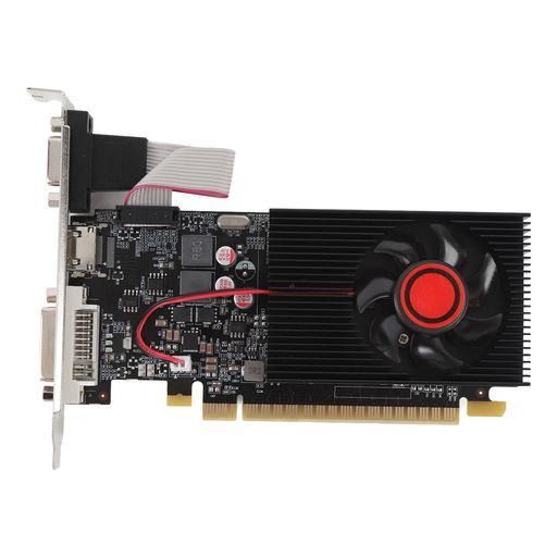 コンピュータービデオカード、GT7302GBDDR364ビットゲームグラフィックスカードダブル冷却フ...