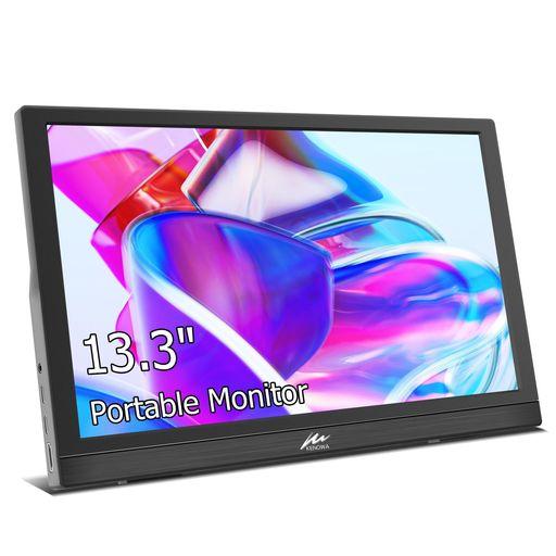 モバイルモニター13.3インチKenowa小型モニターHD1366*768解像度スピーカー内蔵60H...