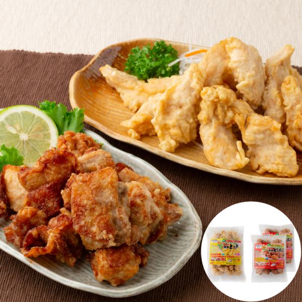 大分名物 豊後 とり天&amp;唐揚げセット (とり天500g 唐揚げ300g×2)