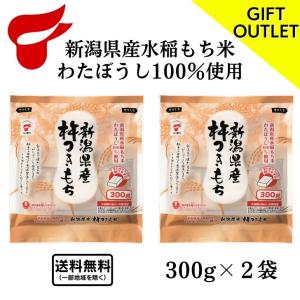 アウトレット 賞味期限2026年5月31日 新潟県産杵つきもち300g×2袋  もち  送料無料 在庫限り 残りわずか　熨斗、二重包装、手提対応不可。