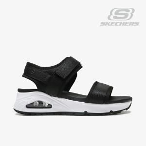 *・SKECHERS｜W Uno New Sesh - Sandal/ スケッチャーズ/ウノ ニュー セッシュ/BlackｘWhite #