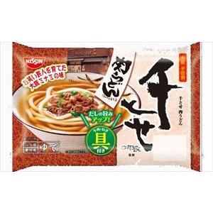 送料無料 日清食品チルド 千とせ肉うどん 2人前×12袋 クール