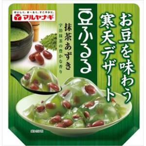 送料無料 マルヤナギ 豆ふるる　抹茶あずき 110g×12袋