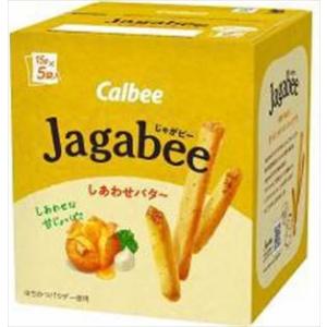 送料無料 カルビー Jagabee しあわせバター 75g(5袋入り)×12個