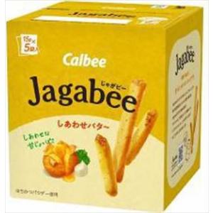 送料無料 カルビー Jagabee しあわせバター 75g(5袋入り)×24個