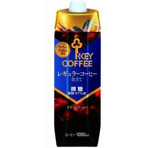 送料無料 キーコーヒー リキッドコーヒー 天然水 微糖 テトラプリズマ 1L×12本｜goyougura-okawa