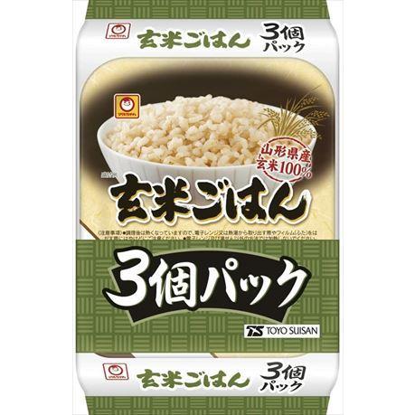 送料無料 マルちゃん 玄米ごはん 3食パック×16個