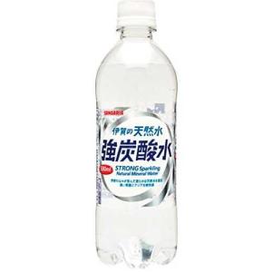 サンガリア 伊賀の天然水 強炭酸水 500ml × 24本 ...