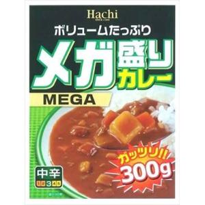 送料無料 ハチ食品 メガ盛りカレー 中辛 300g×20個