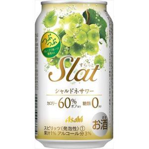 送料無料 アサヒ Slat シャルドネサワー 缶 350ml×24本｜goyougura-okawa