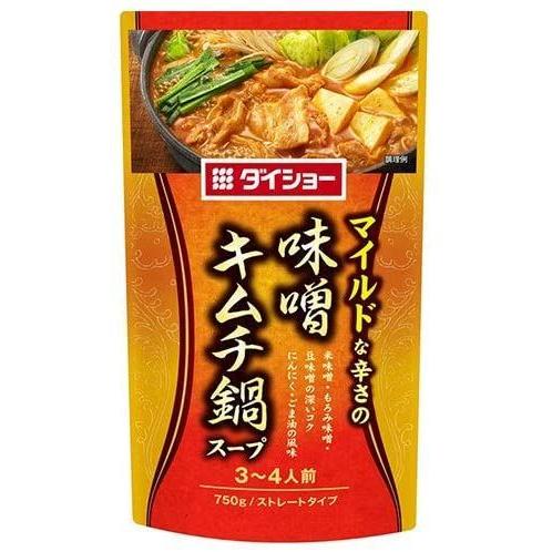 送料無料 ダイショー 味噌キムチ鍋スープ 750g×10袋