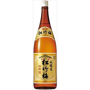 松竹梅 特撰 本醸造 15度 瓶 1.8L 1800ml x 6本 ケース販売 送料無料