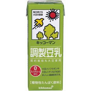 送料無料 キッコーマン飲料 調製豆乳 200ml×36本