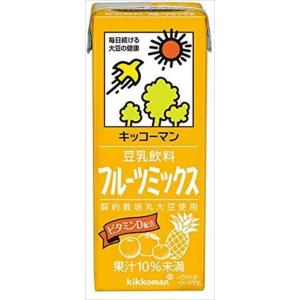 送料無料 キッコーマン 豆乳飲料 フルーツミックス 200ml×36本