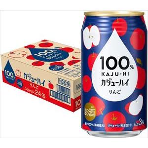 100% カジューハイ りんご チューハイ 缶 3% 340ml×48本｜goyougura-okawa