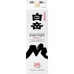 お酒 焼酎 高橋酒造 白岳パック 25° 1800ml : チャップリンYahoo!店