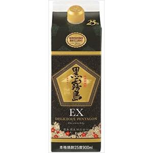 送料無料6本セット』本格芋焼酎 黒霧島 EX 25度 1800mlパック×6本 霧島