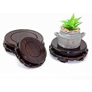 木製花台丸型 木製の台座 蓮の台座 仏像台座 飾り棚飾り台