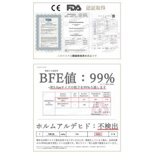 黒マスク 不織布 大きめ マスク 平ゴム 使い...の詳細画像3