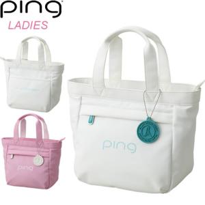 ピン PING ゴルフ LADIES レディース ソフト PU ラウンドトートバッグ 全2色 GB-L2302/36852｜gp-store