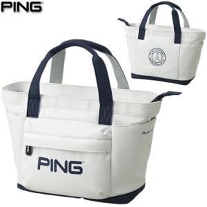 ピン PING ゴルフ ソフト PU ラウンドトートバッグ SOFT PU Round ToteBag カラー：ホワイト GB-U2303/36834｜gp-store