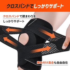 膝サポーター 高齢者 スポーツ 医療用 バネ ...の詳細画像5