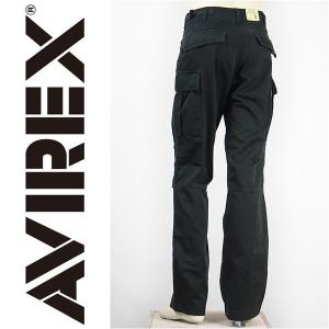 アビレックス ベーシック カーゴパンツ ブラック AVIREX BASIC CARGO PANTS 6106043-08｜gpa