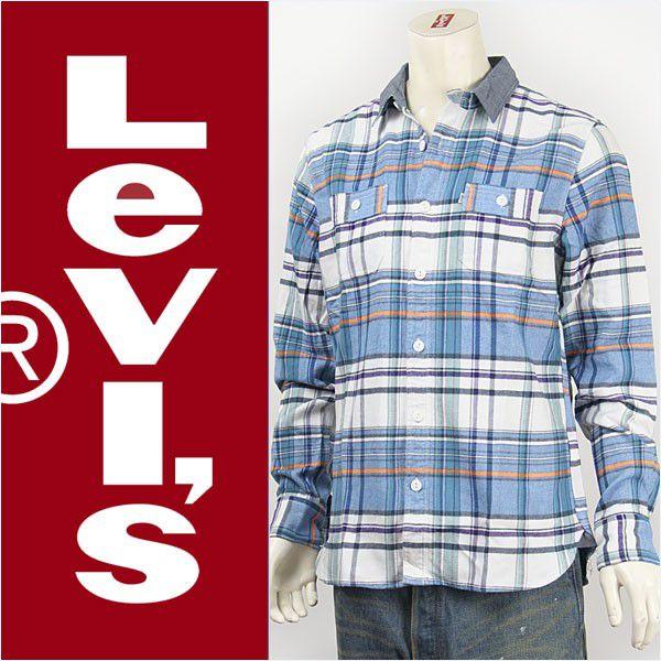 Levi&apos;s リーバイス ワークシャツ クレリックデザイン フランネルチェック Levi&apos;s Red...