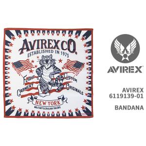 Avirex アビレックス バンダナ AVIREX BANDANA 6119139-01【国内正規品/ロゴ/ミリタリー/クリックポスト対応可】｜gpa