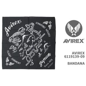 Avirex アビレックス バンダナ AVIREX BANDANA 6119139-09【国内正規品/ロゴ/ミリタリー/クリックポスト対応可】｜gpa