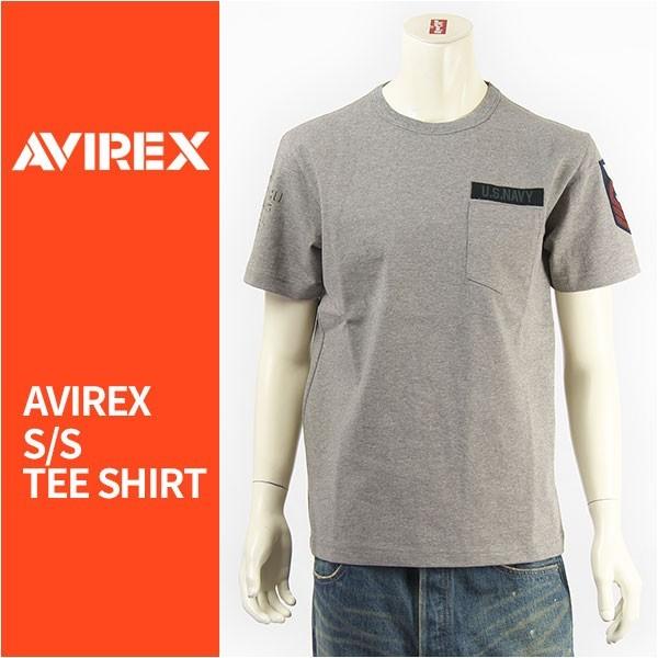 【国内正規品】AVIREX アビレックス ポケット Tシャツ ナバル パッチ AVIREX S/S ...