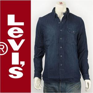 Levi's リーバイス ユニオンシャツ ヘリンボーン インディゴデニム Levi's Shirt 66536-0003 長袖｜gpa