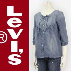 Levi's レディースリーバイス ピーザントトップス ライトウェイトデニム Lady's Levi's Red Tab Shirt 68449-0002｜gpa