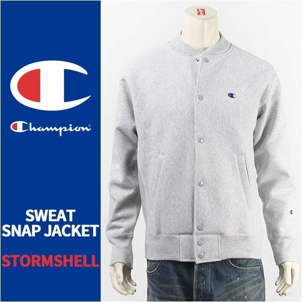 Champion チャンピオン リバースウィーブ ストームシェル スナップ スウェットジャケット R...