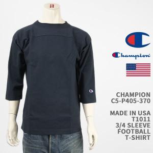 MADE IN USA（Champion） チャンピオン 3/4スリーブ フットボール T