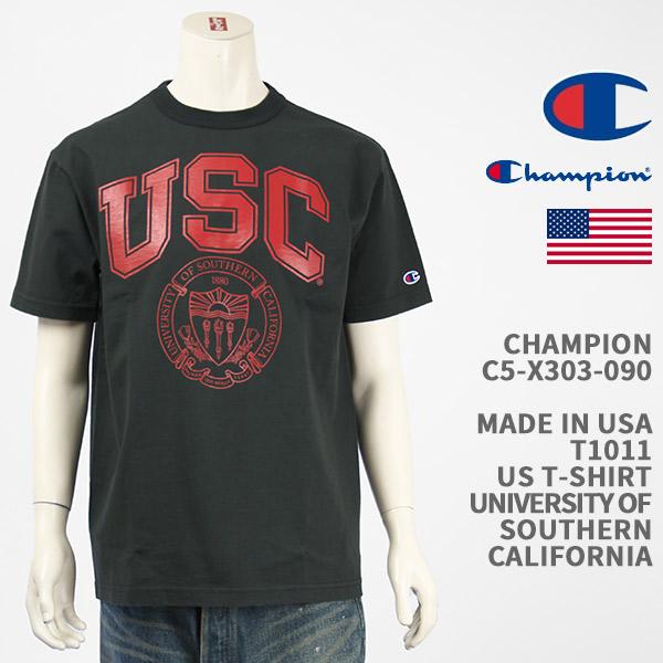 Champion チャンピオン メイドインUSA T1011 Ｔシャツ 南カリフォルニア大学 CHA...