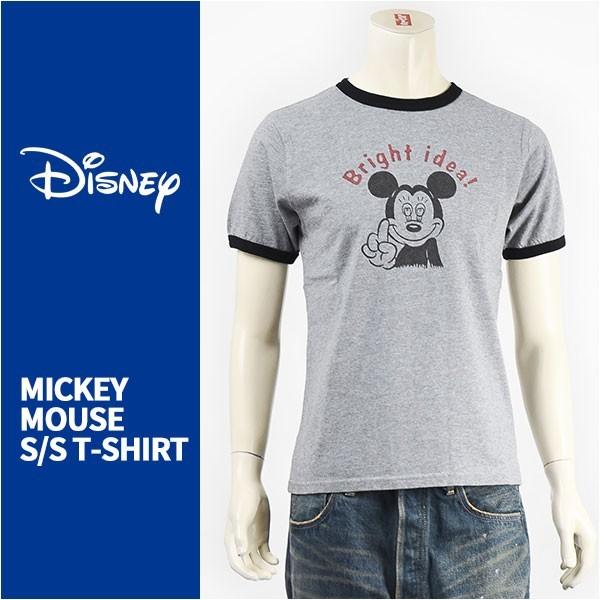 【国内正規品】Disney ディズニー ミッキーマウス 半袖 プリント Ｔシャツ リンガー Disn...