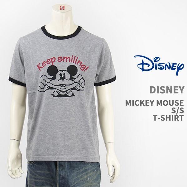 【国内正規品】Disney ディズニー ミッキーマウス 半袖 プリント Ｔシャツ リンガー Disn...